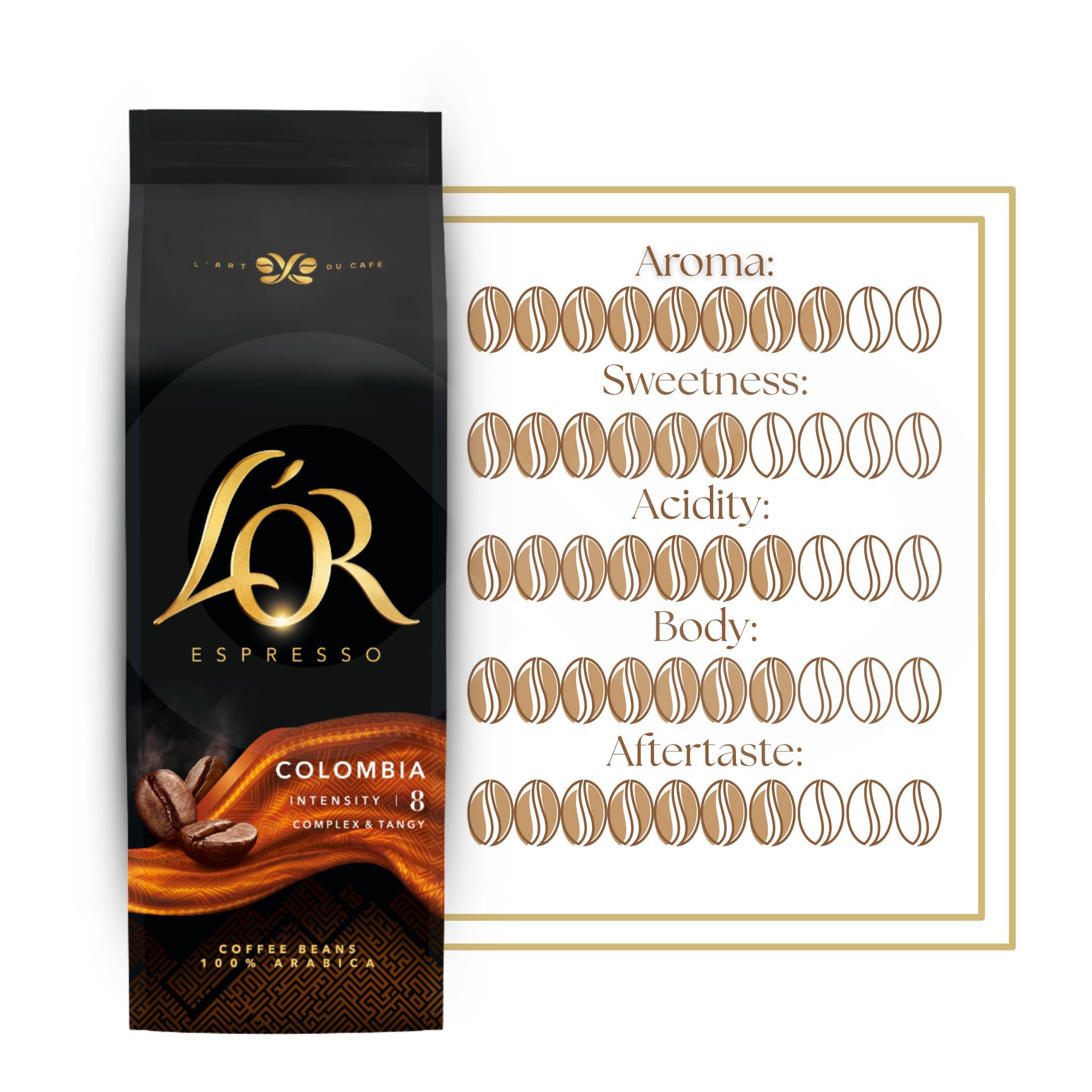 L´OR® Kaffeebohnen Espresso Colombia 500g