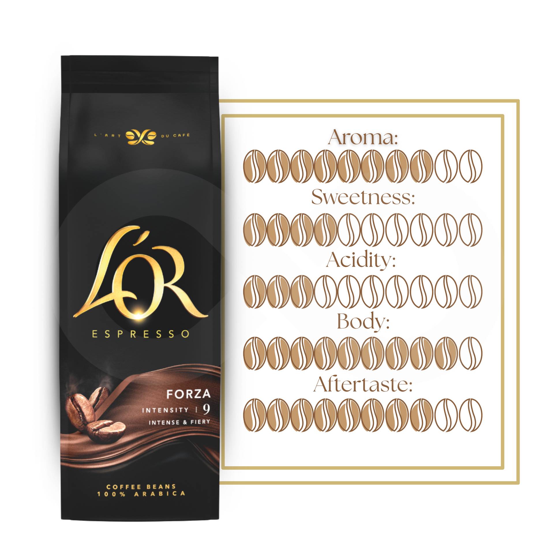 L´OR® Café em Grão Espresso Forza 500g