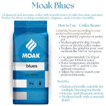 MOAK� Caf� en Grains Blues 1kg