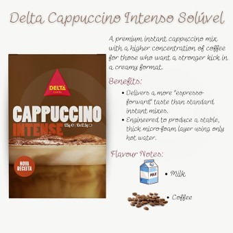 DELTA CAFÉS® Café Solúvel Cappuccino Intense 10 X 14g