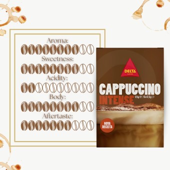 DELTA CAFÉS® Café Solúvel Cappuccino Intense 10 X 14g