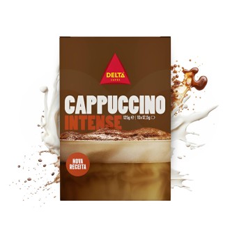 DELTA CAFÉS® Café Solúvel Cappuccino Intense 10 X 14g