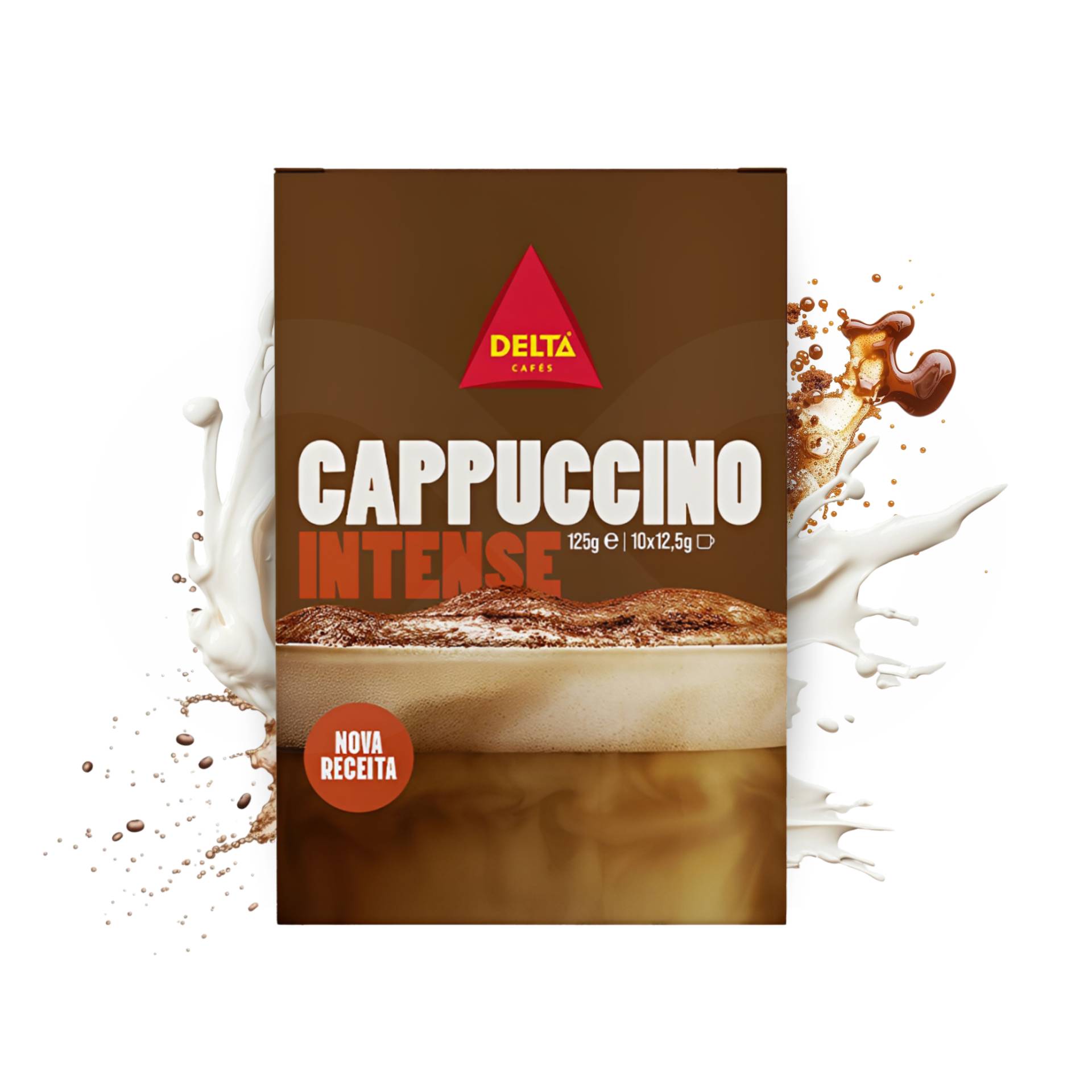 DELTA CAFÉS® Café Solúvel Cappuccino Intense 10 X 14g