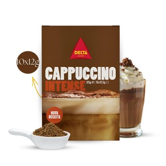 DELTA CAF�S� Oploskoffie Oplosbaar Cappuccino Intense 10X14g