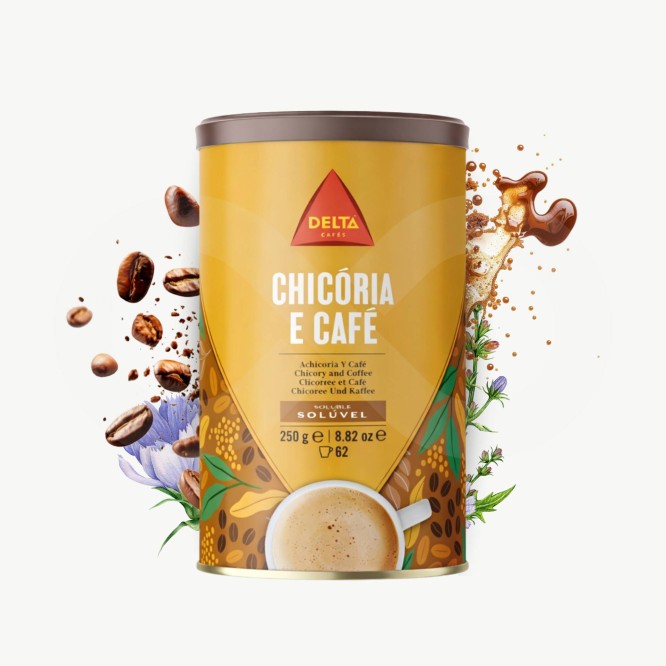 DELTA CAFÉS® Kawa Rozpuszczalna Chicória E Café 250g
