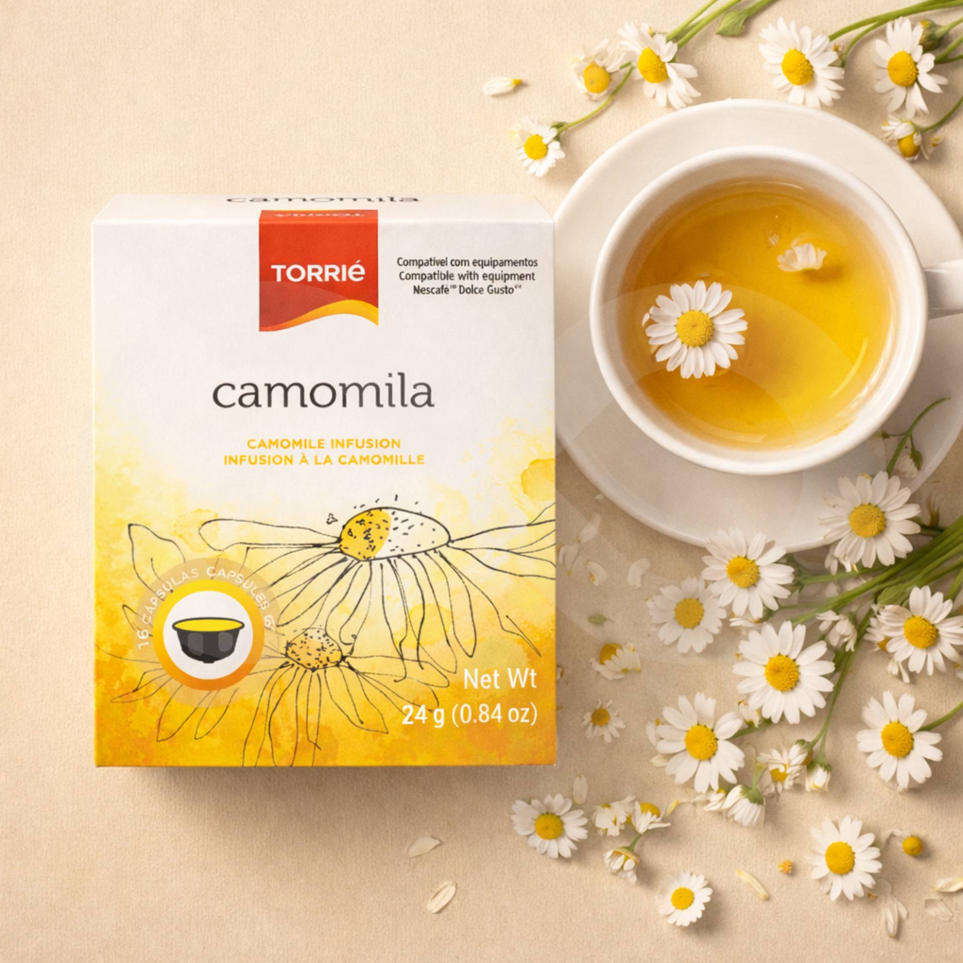 TORRIE® Capsule Dolce Gusto Alla Camomilla 16 pz.