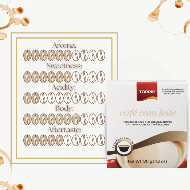 TORRIE® Kapsulki Dolce Gusto Kawa Z Mlekiem 16 szt.