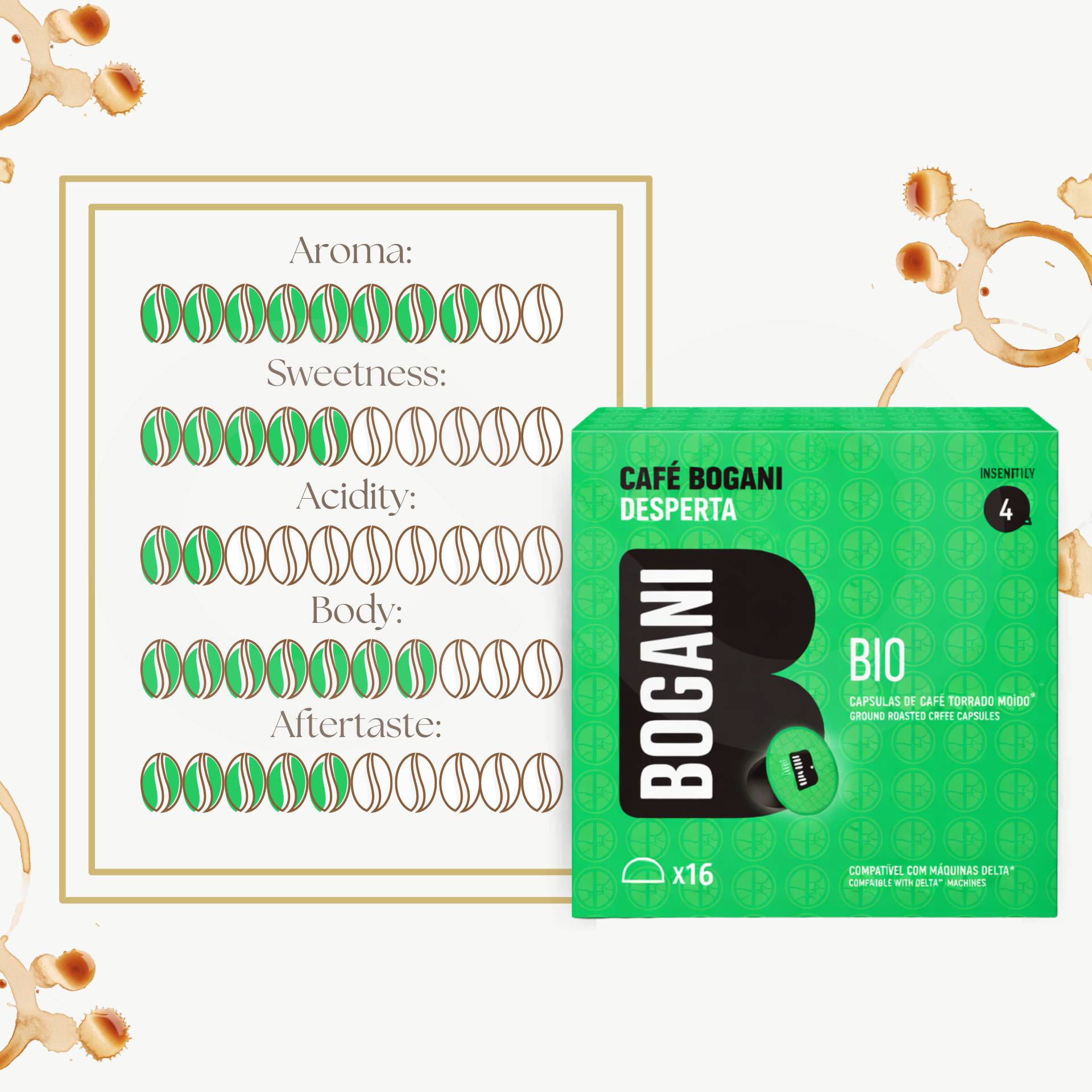 BOGANI® Cápsulas Dolce Gusto Bio 16 uds.