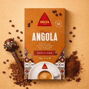 DELTA CAFÉS® Pastilles Café Dosettes Angola 16 u.