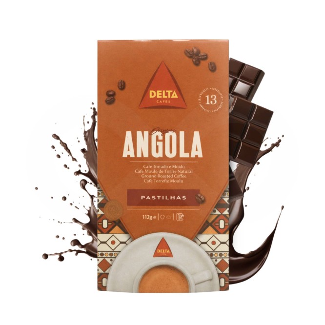 DELTA CAFÉS® Pastilles Café Dosettes Angola 16 u.