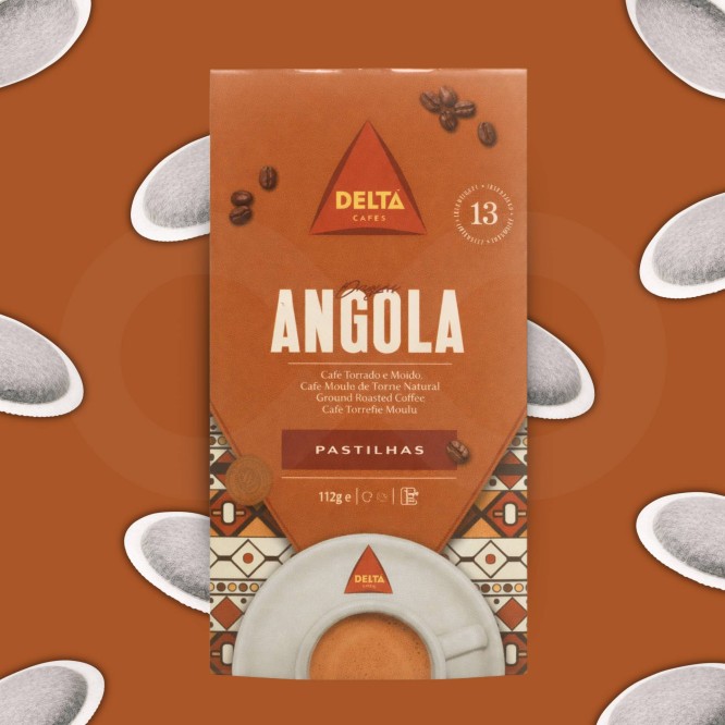 DELTA CAFÉS® Pastilles Café Dosettes Angola 16 u.