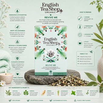 ENGLISH TEA SHOP Chá Revive Me 20 Unidades