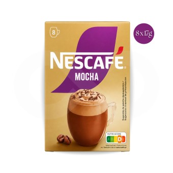 NESCAFɮ Oploskoffie Oplosbaar Cappuccino Mocha 8 st.