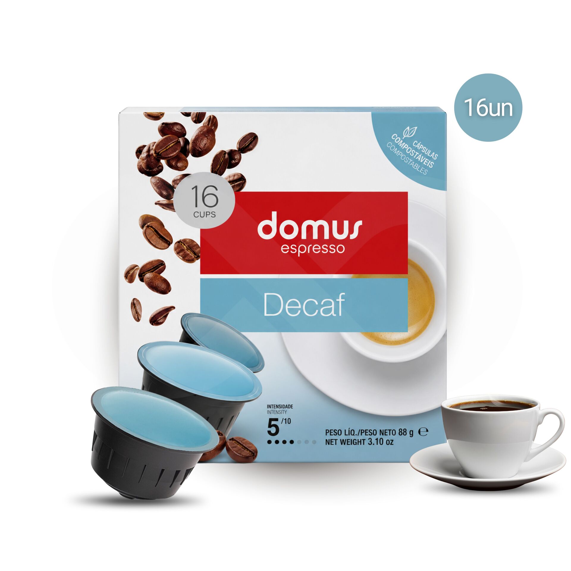 DOMUS® Kapseln Dolce Gusto Decaf 16 Stk.