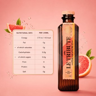 LE TRIBUTE® Pink Grapefruit Soda 200ml