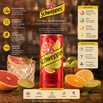 SCHWEPPES® Citrus Tonic Water 330ml