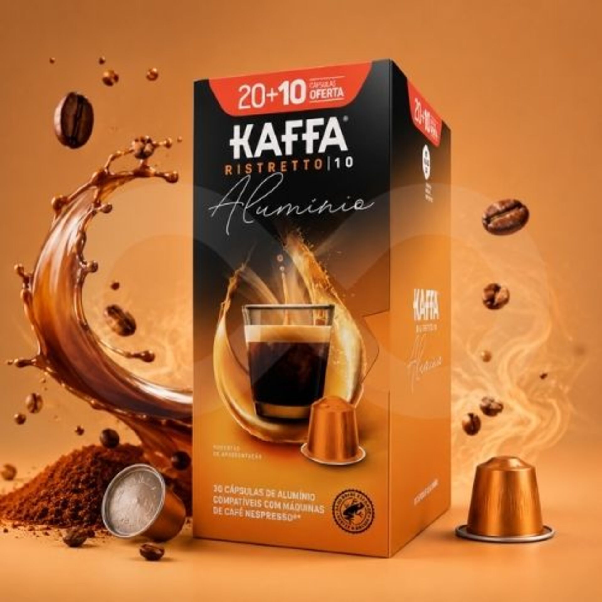 KAFFA® Capsules Nespresso Ristretto XL 30 u.
