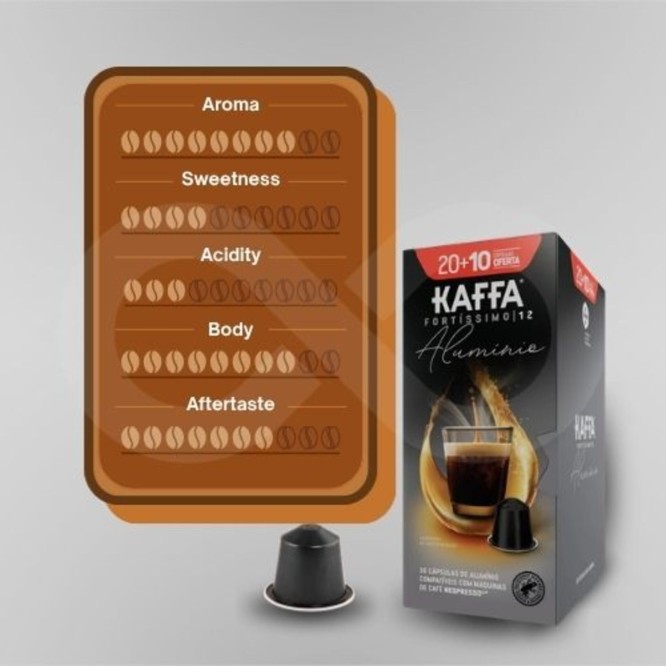 KAFFA® Kapseln Nespresso Fortissimo XL 30 Stk.