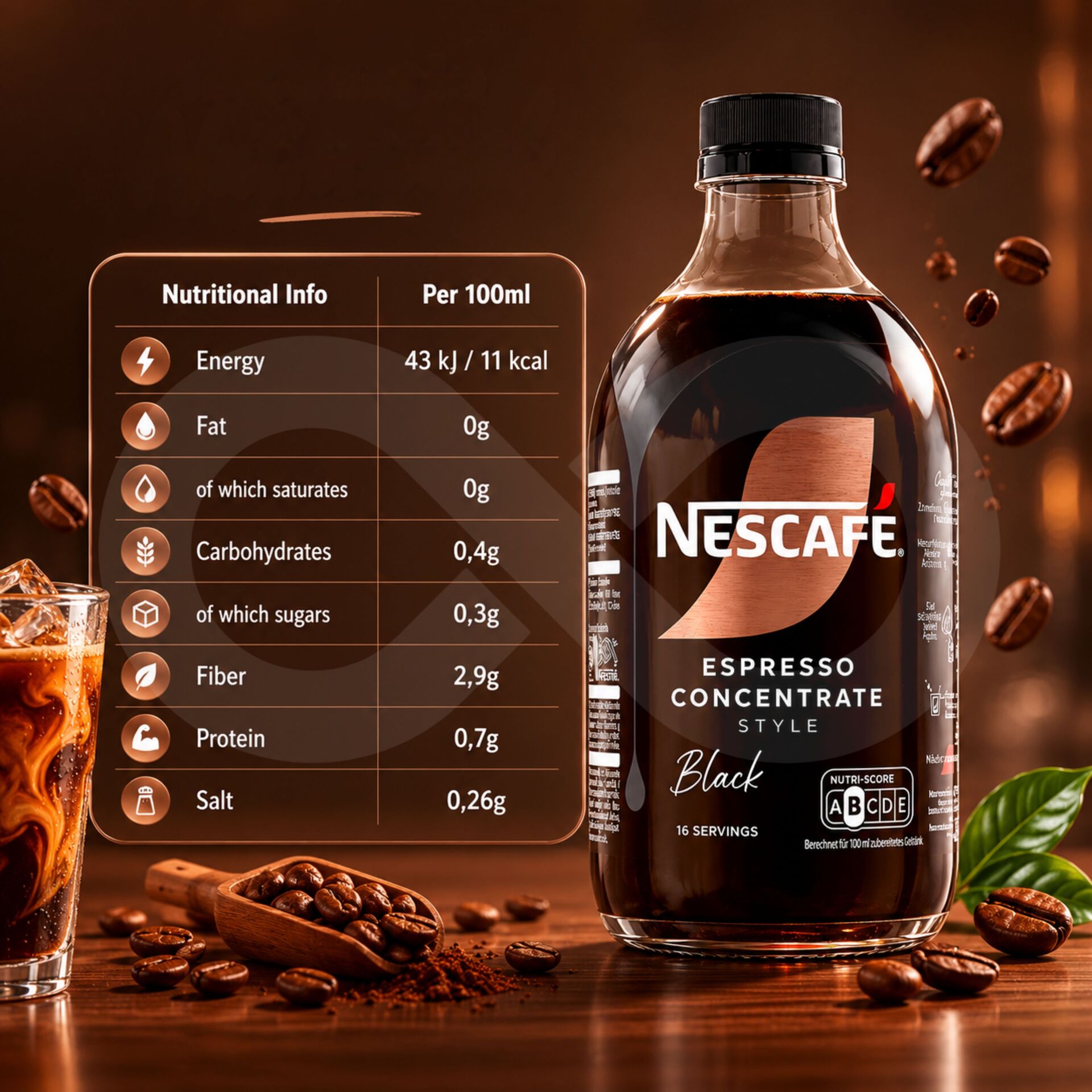 NESCAFÉ® Espresso Concentrate Black 500ml
