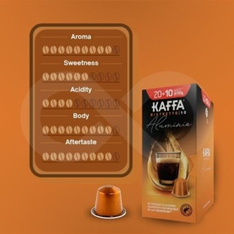 KAFFA® Capsule Nespresso Ristretto XL 30 pz.
