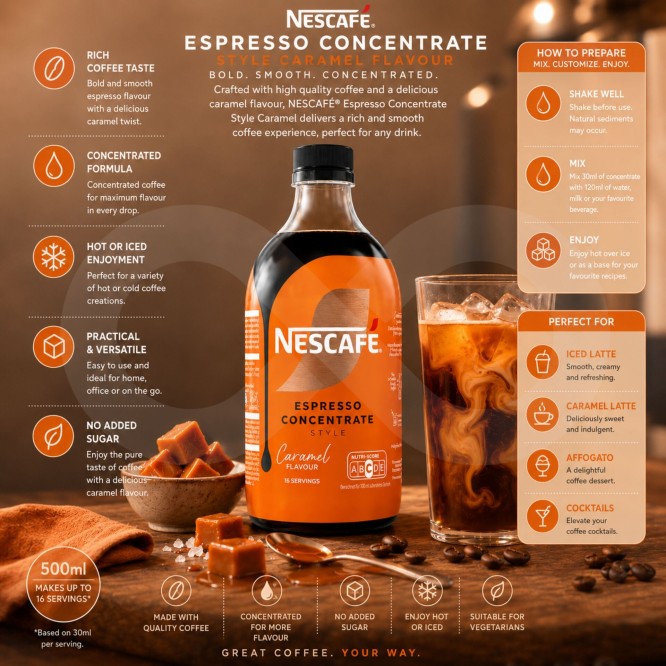 NESCAFɮ Espresso Concentrate Caramel 500ml