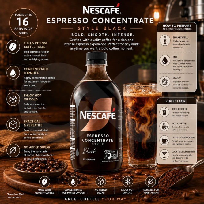 NESCAFɮ Espresso Concentrate Black 500ml