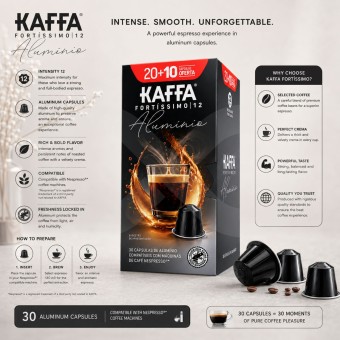 KAFFA® Kapseln Nespresso Fortissimo XL 30 Stk.