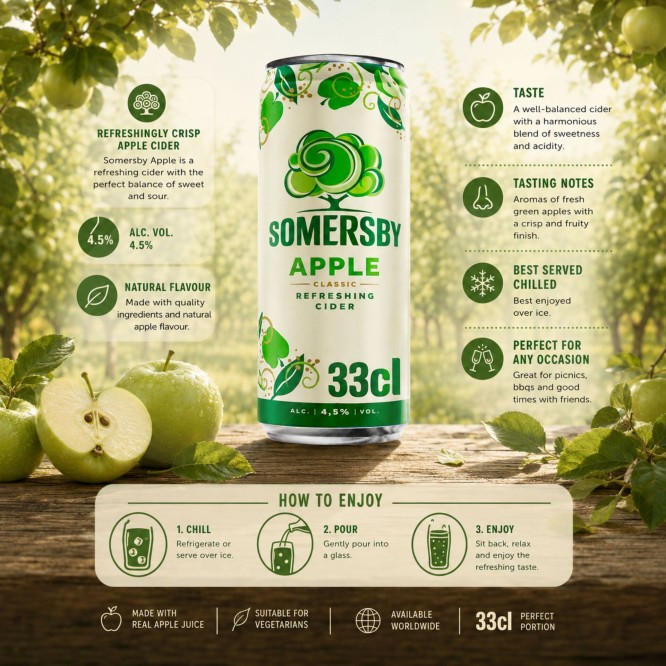 SOMERSBY® Cydr Jablkowy 330ml
