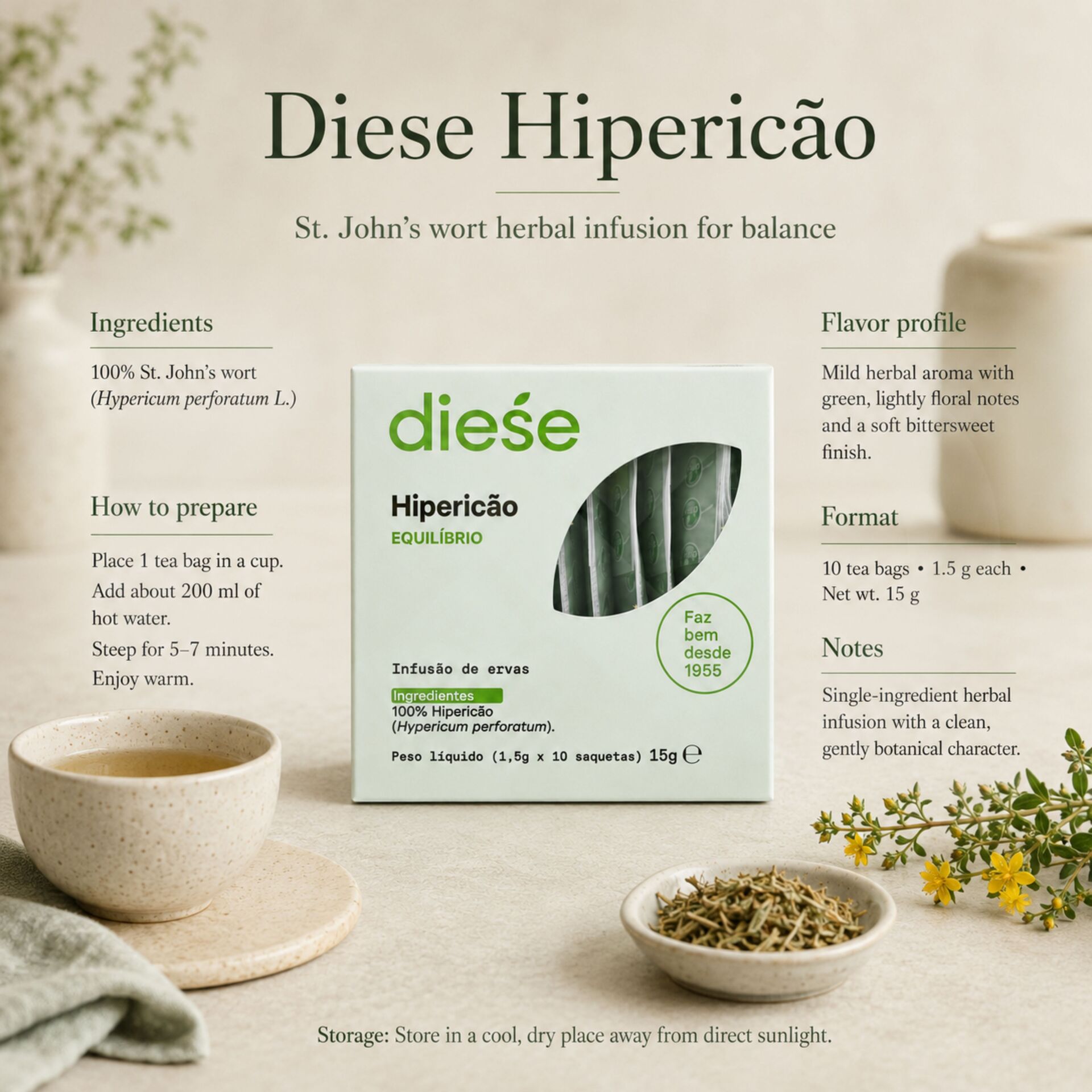 DIESE® Té Melisa Con Miel 10 uds.