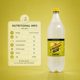 SCHWEPPES® Eau Tonique Limone Zero 1.5L