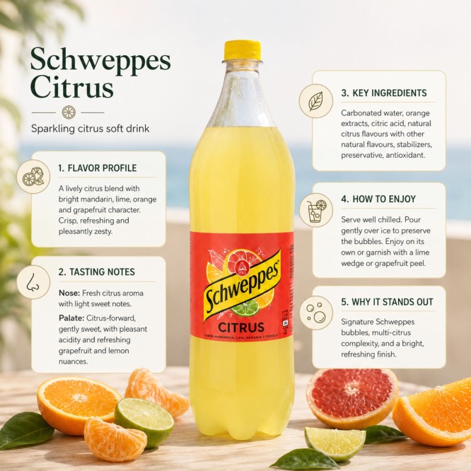 SCHWEPPES® Citrus Tonic Water 1.5L