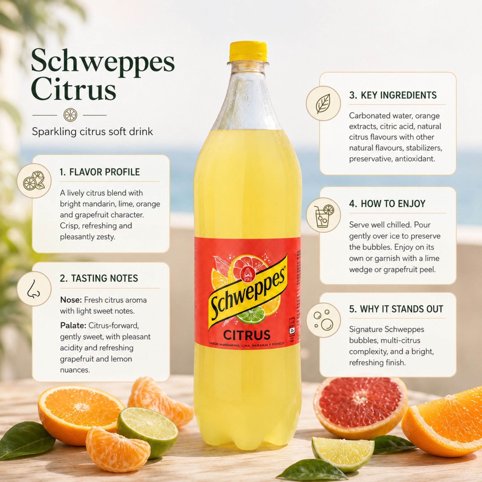 SCHWEPPES® Citrus Tonic Water 1.5L