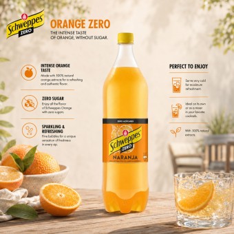 SCHWEPPES® Eau Tonique Orange Zero 1.5L
