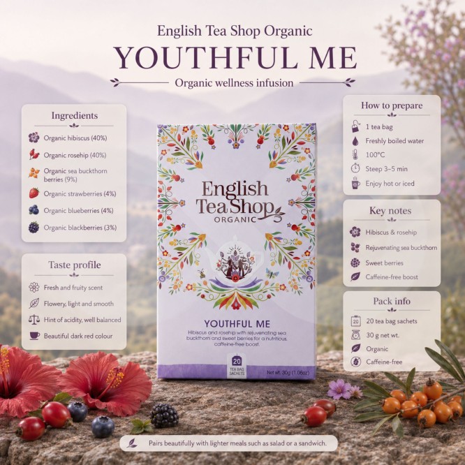 ENGLISH TEA SHOP Youthful Me Tea 20 Units