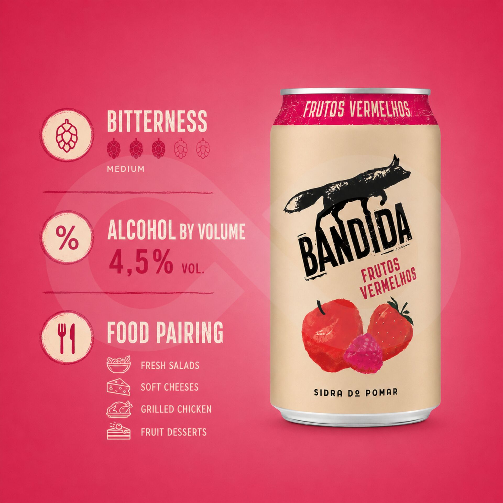 BANDIDA DO POMAR® Red Fruits Cider 330ml