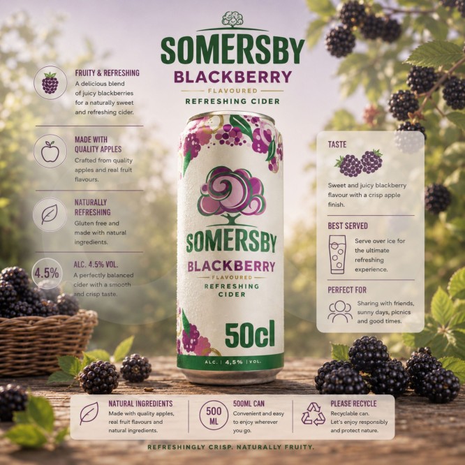 SOMERSBYŽ Sider Blackberry 500ml