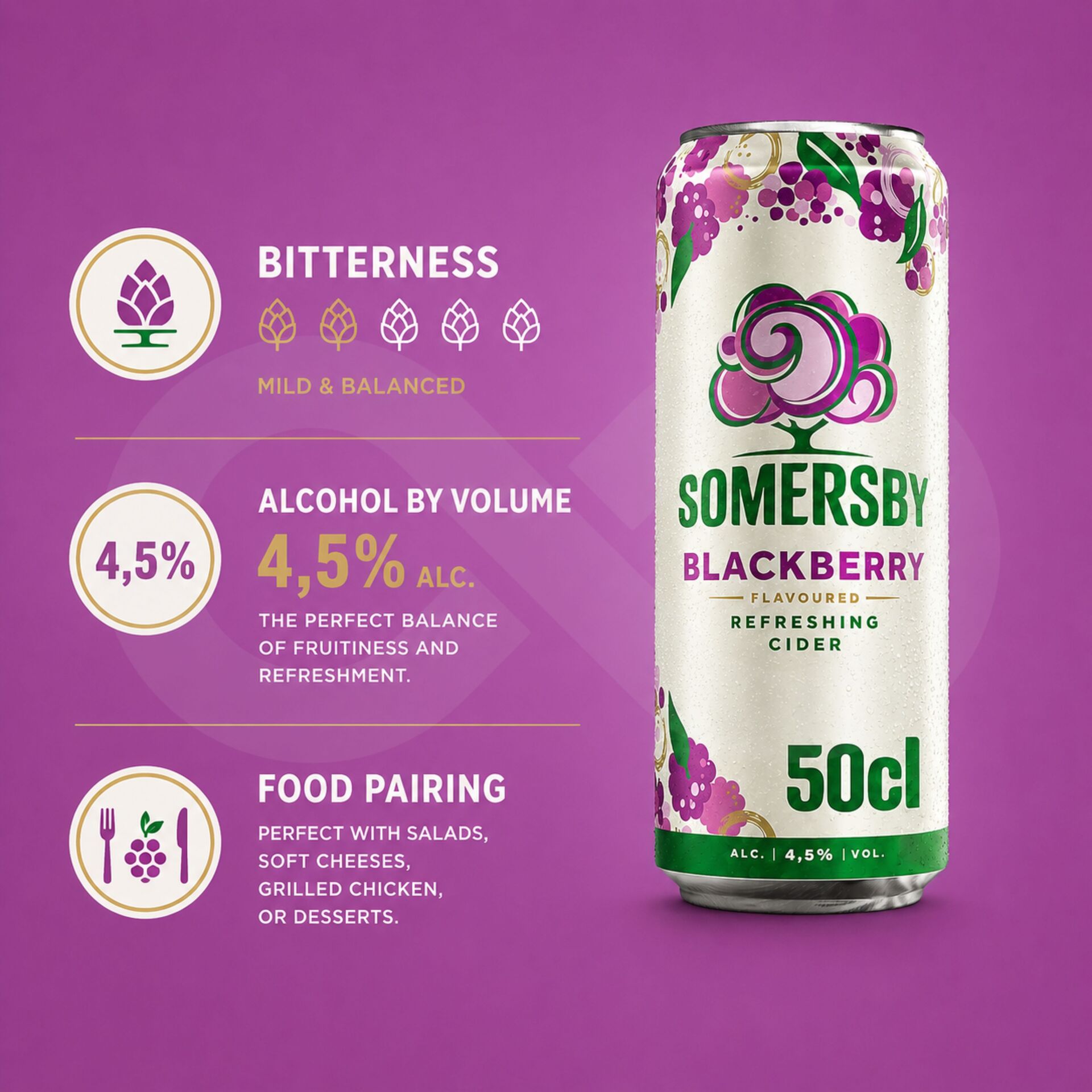 SOMERSBYŽ Sider Blackberry 500ml