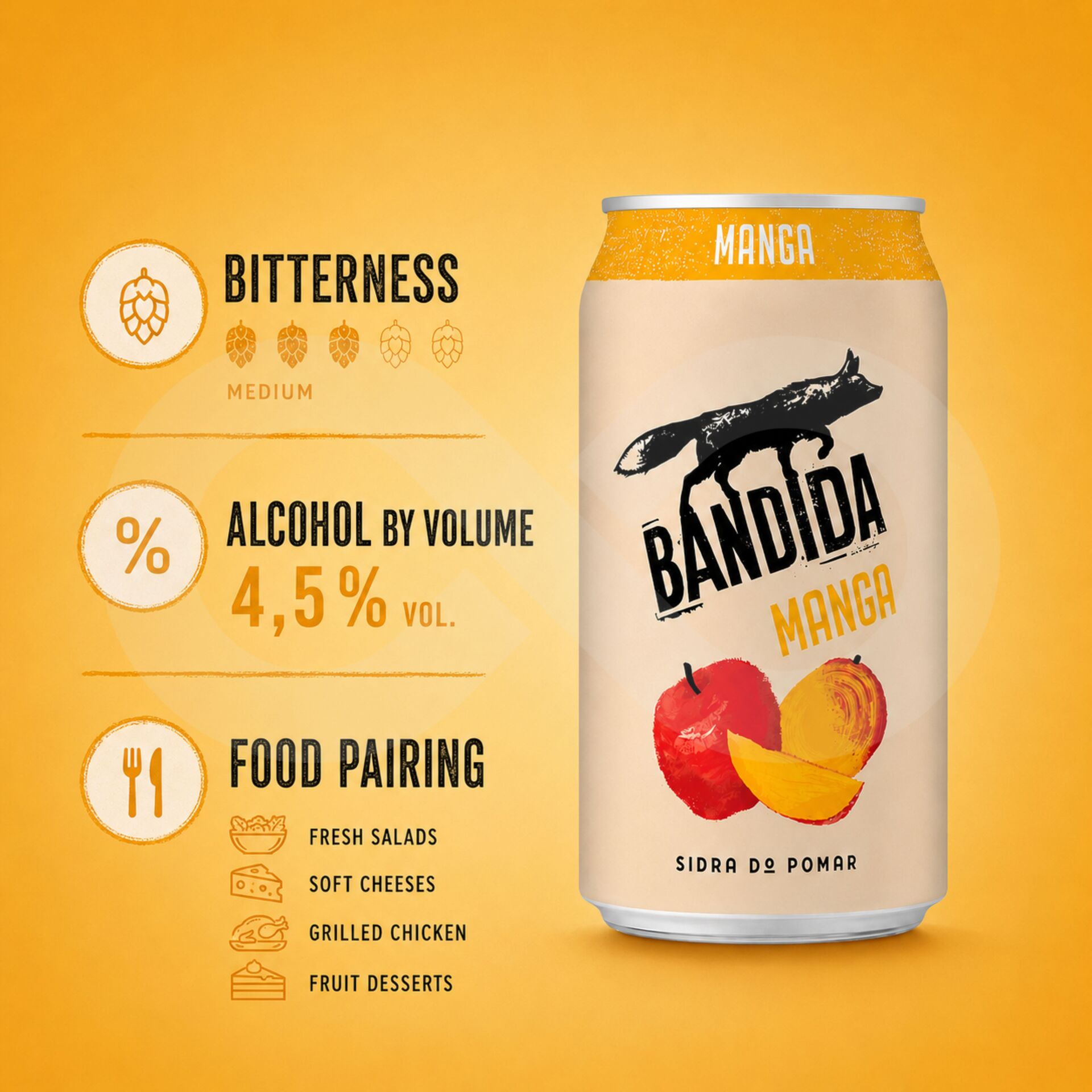 BANDIDA DO POMAR® Mango Cider 330ml