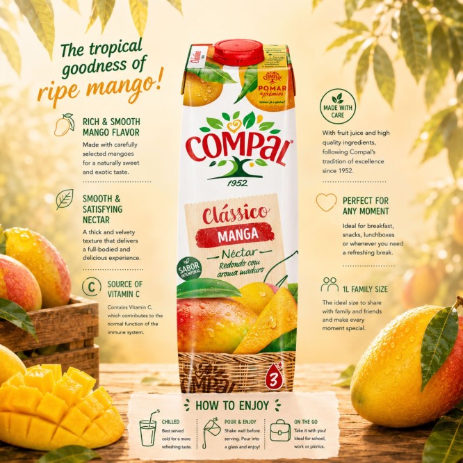 COMPAL® Néctar Manga 1L