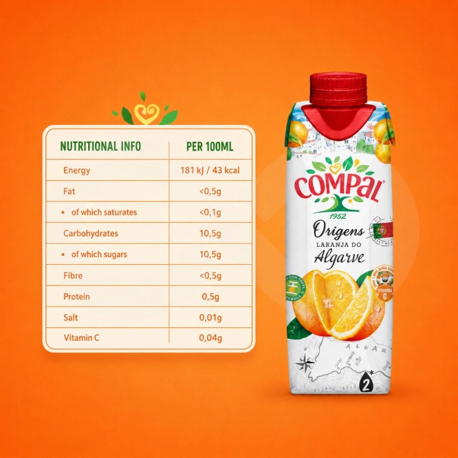 COMPAL® Origins Pomarancza z Algarve 300ml
