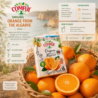 COMPAL� Or�genes Naranja del Algarve 200ml