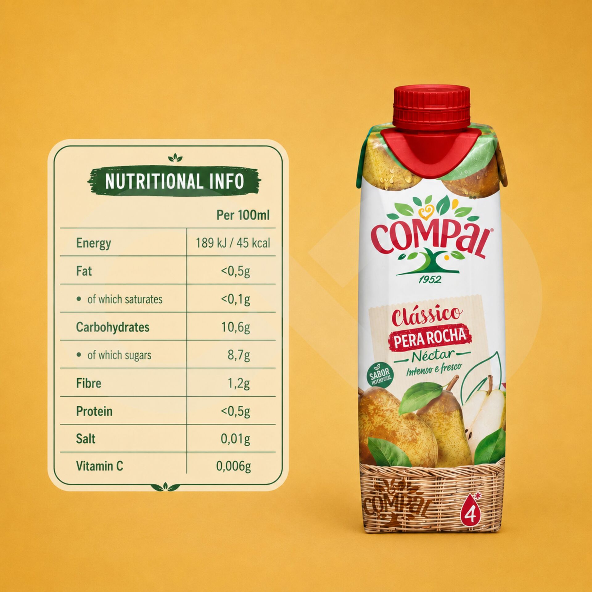 COMPAL® Rocha-Birnennektar 300ml