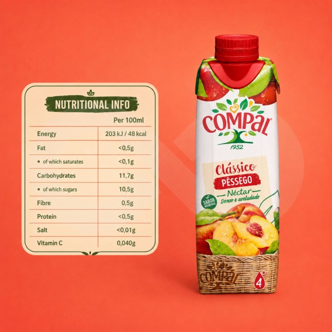 COMPAL® Nektar Brzoskwiniowy 300ml