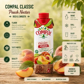 COMPAL® Nektar Brzoskwiniowy 300ml