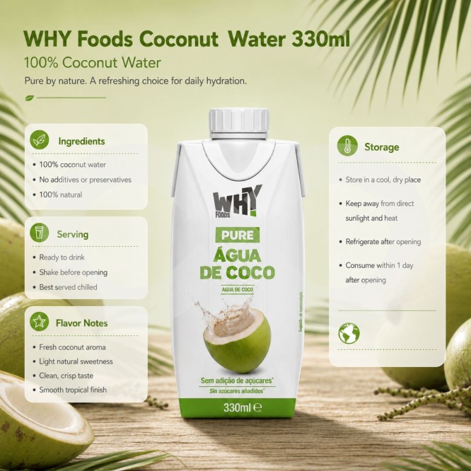 WHY FOODS® Kokoswasser 330ml