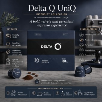 DELTA Q® Delta Q Capsules Uniq Pack 80 un.