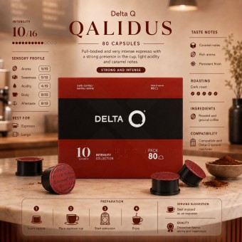 DELTA Q® Cápsulas Delta Q Qalidus Pack 80 un.