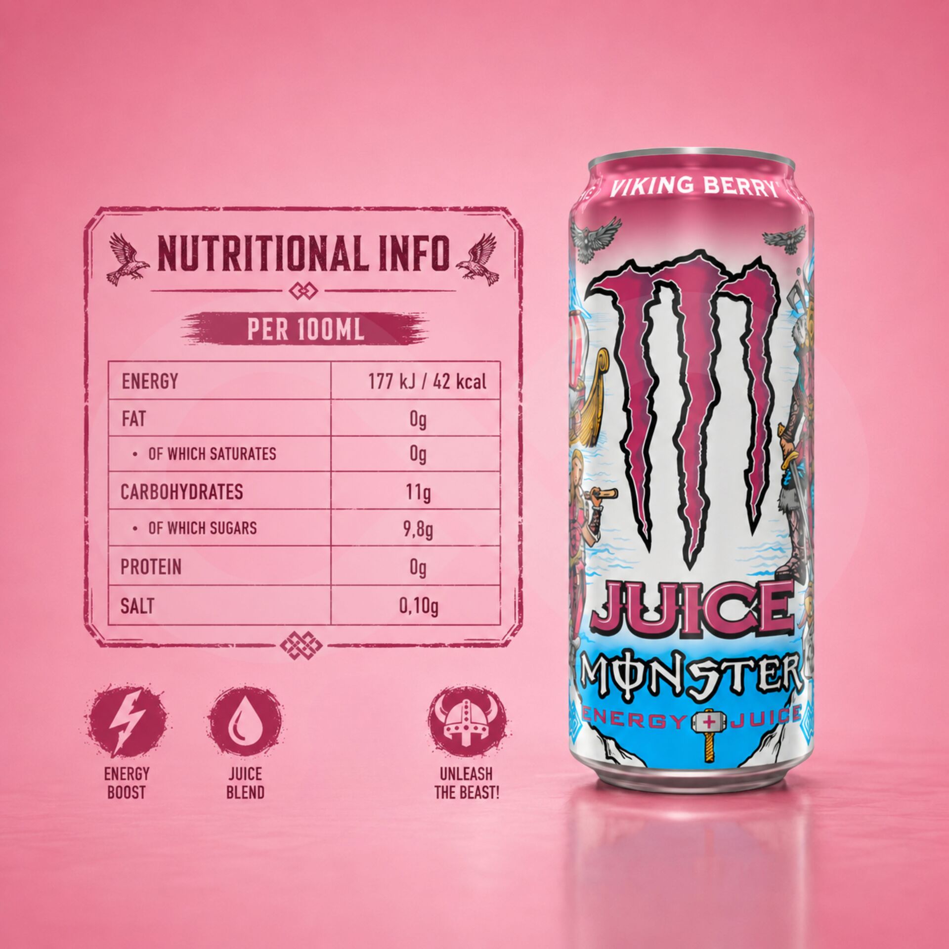 MONSTER ENERGY® Viking Berry 500ml