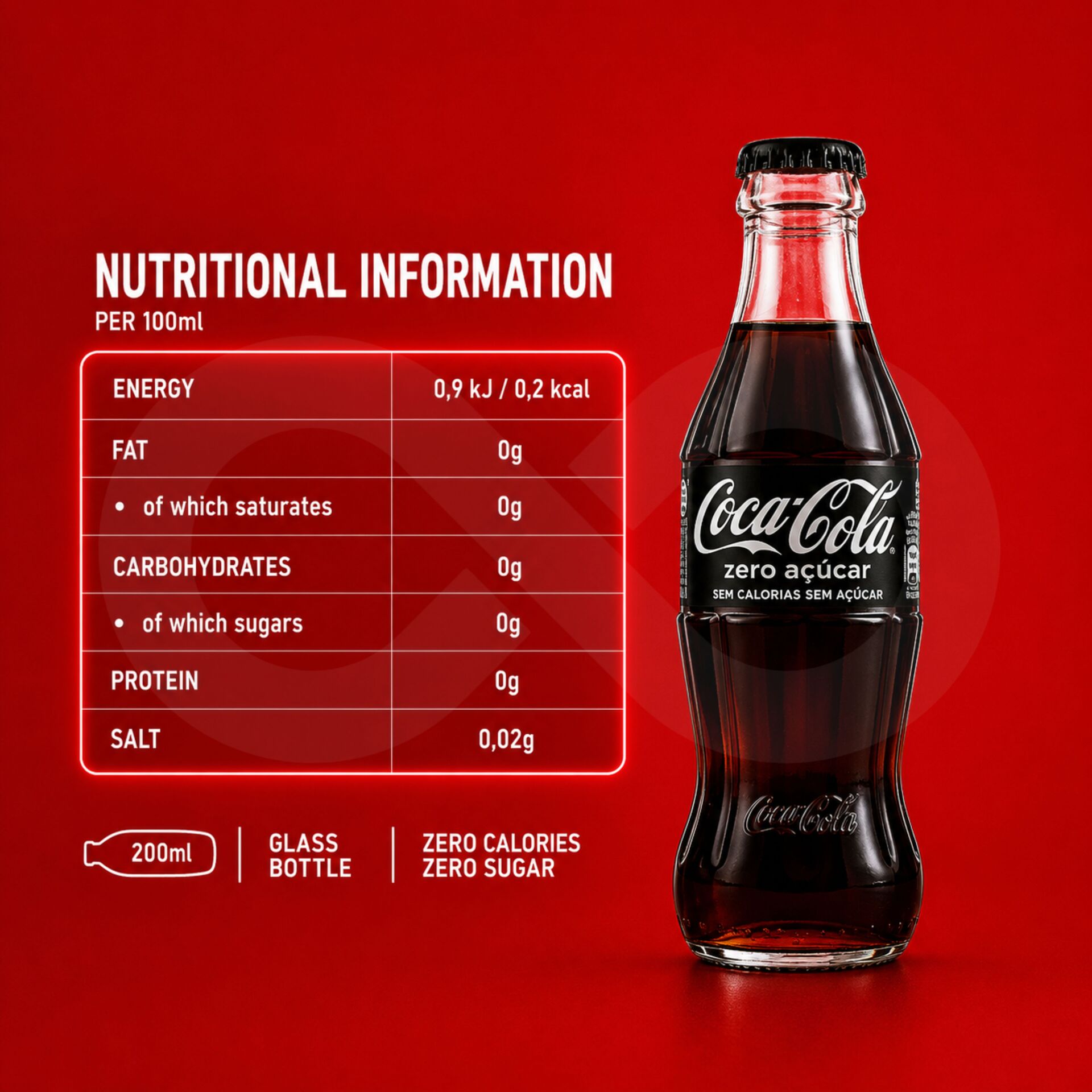COCA-COLAŽ Zero 200ml