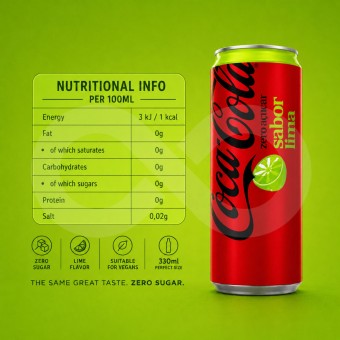 COCA-COLA� Zero Lime 330ml
